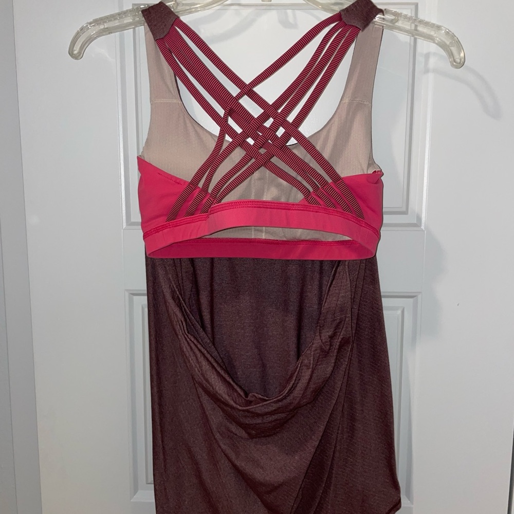 Lululemon wild tank with built in bra